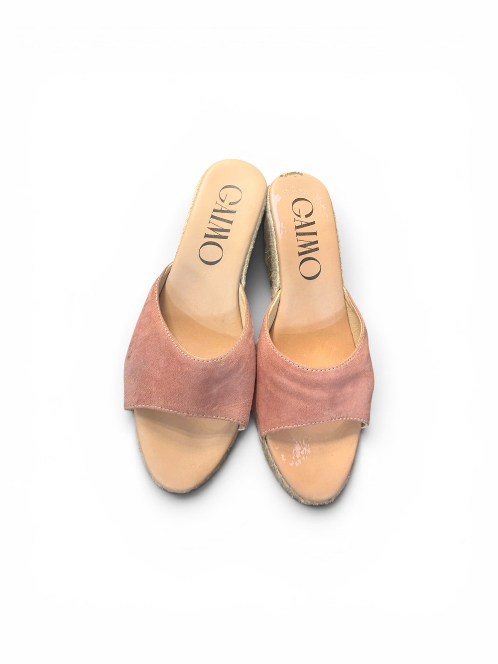 Pink Suede Slide Mules